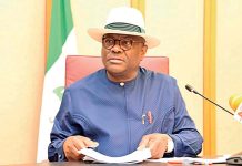 Breaking: Wike, three other aggrieved PDP Govs depart for Spain as crisis worsens