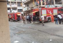 NIGERIAN NAVY FIRE HEROES JOIN FORCES TO THWART DEVASTATING BLAZE AT UTC SHOPPING PLAZA, ABUJA