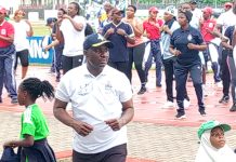 NNS WEY HOLDS 1ST EDITION OF 5KM WALK AND AEROBICS EXERCISE
