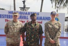 UNITED STATES DEFENSE ATTACHE TO NIGERIA PAYS COURTESY CALL ON n FOC WEST