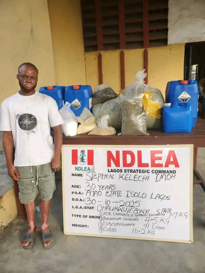 NDLEA busts clandestine Colos lab in Lagos, intercepts Loud consignments in bathtubs