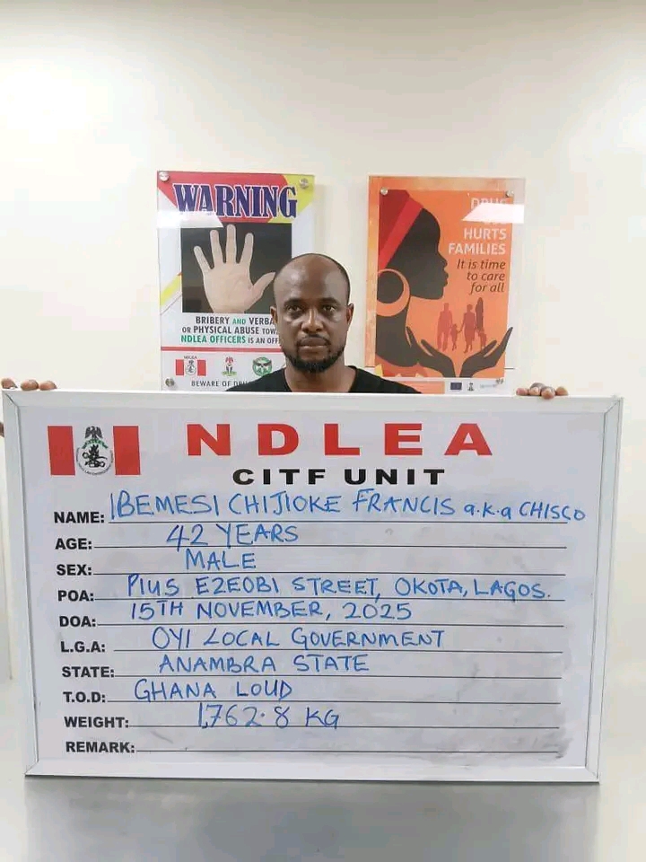 Wanted drug baron arrested as NDLEA recovers large drug shipment, forex in Lagos hideout