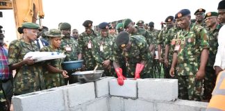 COAS FLAGS OFF PHASE 2 OF BOLA AHMED TINUBU BARRACKS, RESTATES SOLDIER FIRST AGENDA