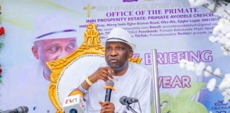 Christmas: Primate Ayodele Preaches Love, Urges Nigerians To Remember The Needy