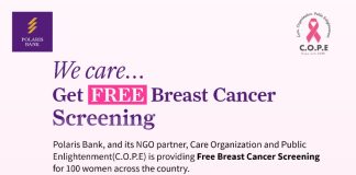 Polaris Bank Marks World Cancer Day with Free Breast Cancer Screening for 100 Women NationwideLagos, Nigeria