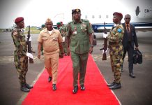 Nigerian COAS Attends Liberia’s 69th Armed Forces Day