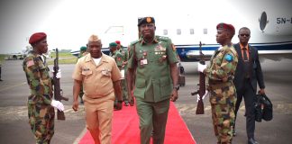 Nigerian COAS Attends Liberia’s 69th Armed Forces Day