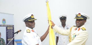 COMMODORE AJOMABI ORIDE HANDS OVER COMMAND OF NNS VICTORY TO COMMODORE SHUAIB AHMED