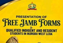 Free JAMB Forms for Ikorodu West Students