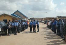 OTA POLICE AREA COMMAND LEAD STRATEGIC EID SHOW OF FORCE