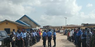 OTA POLICE AREA COMMAND LEAD STRATEGIC EID SHOW OF FORCE