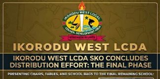 Ikorodu West LCDA Concludes Landmark SKO Educational Distribution