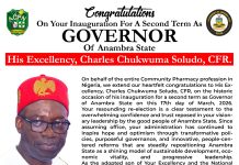 ACPN FELICITATES SOLUDO ON SECOND TERM, PLEDGES SUPPORT FOR HEALTHCARE REFORMS