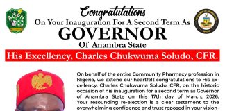 ACPN FELICITATES SOLUDO ON SECOND TERM, PLEDGES SUPPORT FOR HEALTHCARE REFORMS