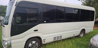 Ogun Police Foil Cross-Border Smuggling, Recover Stolen 28-Seater Toyota Coaster Bus