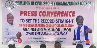 CSOs Defend AIG Moshood Jimoh Over Ajiran Killings, Reject “Unwarranted” Corruption Claims