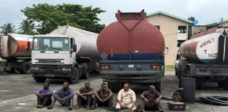 65 Battalion Raids Illegal Bunkering Site in Orile, Nabs 6 Suspects