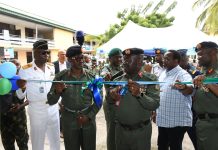 GOC 81 Division Commissions Newly Remodeled 55 Signals Brigade Headquarters in Lagos