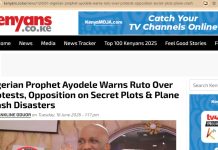 How Primate Ayodele Warned Kenya Against Aircraft Crash In June (PROOF)