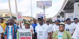 Lagos Police Lead Peace Walk, Urge Youths to Shun Cultism, Thuggery and Election Violence