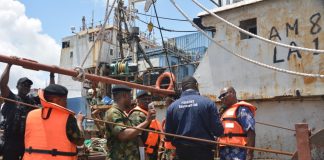 NNS BEECROFT Hands 3 Seized Fishing Vessels to Fisheries Dept Over AIS, Zoning Violations