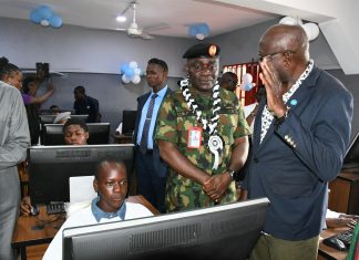 COAS Commissions 30-Seater Solar-Powered Computer Lab In Ogun School