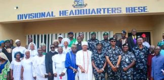 Ibese Community Hands Over New Divisional Police Headquarters, Honours Oba Mulero