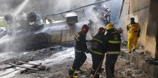 Two Injured As Diesel Tanker Crashes, Catches Fire Under Otedola Bridge
