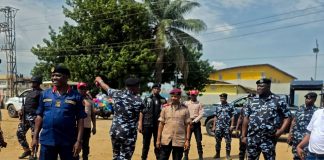 Delta CP, Other Security Heads Inspect Niger Bridge Traffic